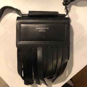 Authentic Acne Studios Leather Fringe Bag